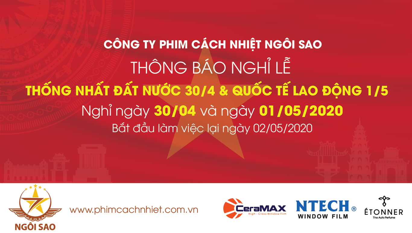 Thông báo lịch nghỉ lễ 30/04